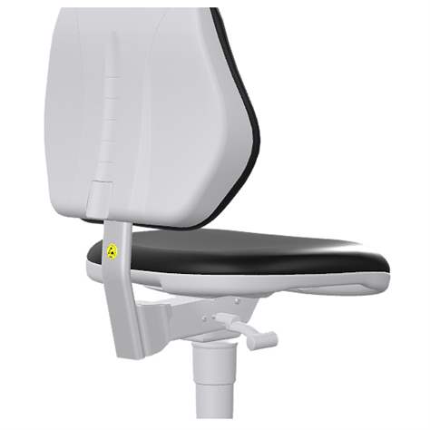 Reinraum-Arbeitsstuhl Cleanroom BASIC, antistatisch, auf Rollen - BIMOS - Bild4