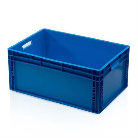 Eurobehälter geschlossen, 600 x 400 x 270 mm, blau