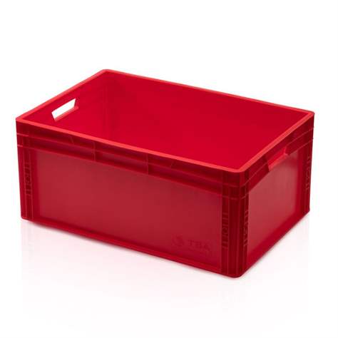 Eurobehälter geschlossen, 600 x 400 x 270 mm, rot
