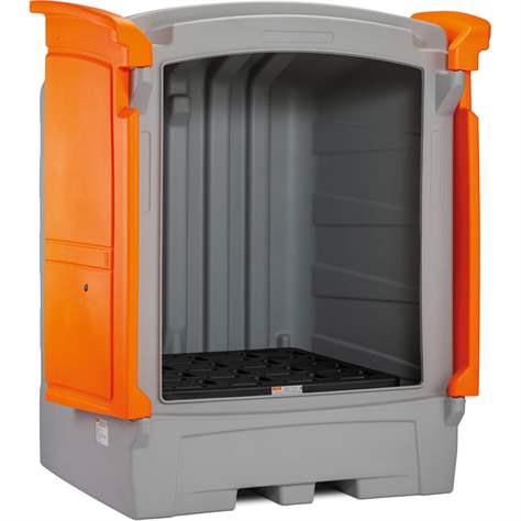 Uzamykatelná, venkovní, záchytná vana z PE, pro IBC, objem 1100 l - CEMO GmbH - obrázek2