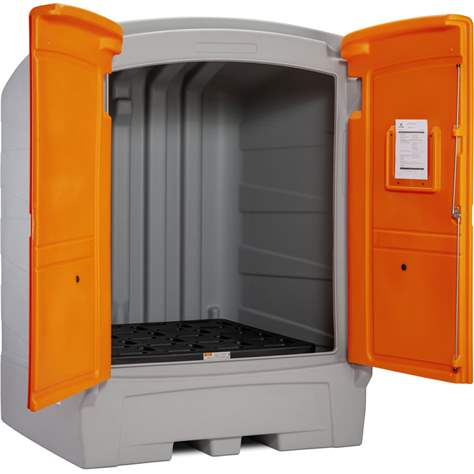 Uzamykatelná, venkovní, záchytná vana z PE, pro IBC, objem 1100 l - CEMO GmbH - obrázek3