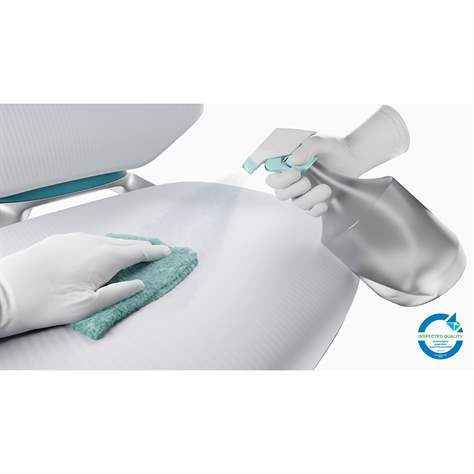 Reinraum-Arbeitsstuhl Cleanroom TEXON, antistatisch, mit Fußstütze und STOP & GO Rollen - BIMOS - Bild6