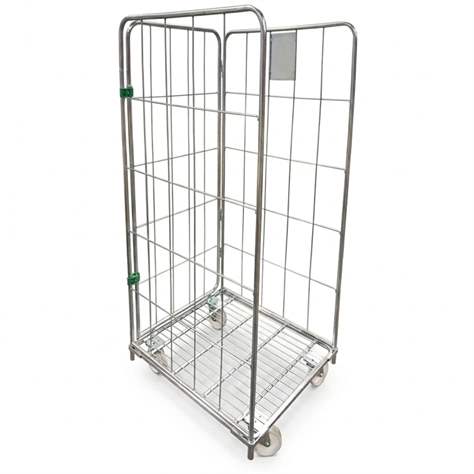 Rollcontainer, dreiseitig, ohne Fachboden, BxTxH: 700x800x1665 mm