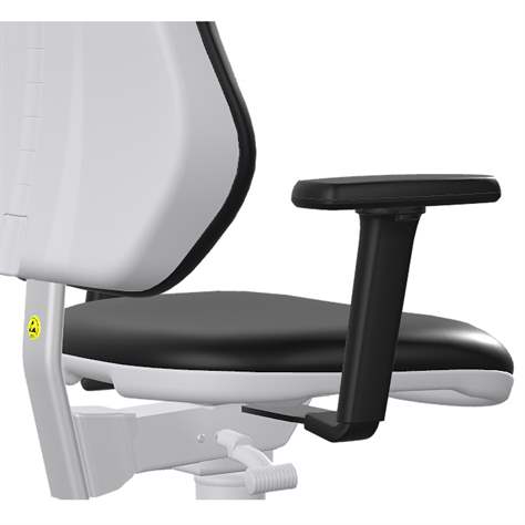 Armlehnen 4D für Reinraum-Arbeitsstuhl Cleanroom BASIC, 1 Paar - BIMOS