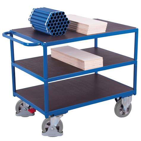 Tischwagen VARIOfit mit 3 Etagen, 1200x800 mm, Tragfähigkeit 1000 kg - Cordes - Bild4