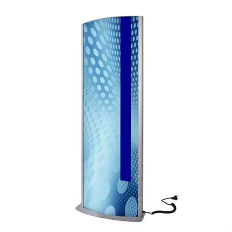 Werbesäule mit LED-Beleuchtung, Höhe 2000 mm