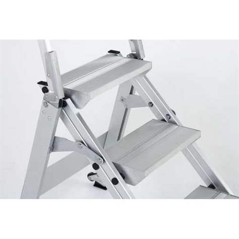 Klappbare Sicherheitstreppen, 4 Alu-Stufen - Bild3