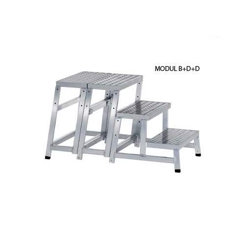 Modul-Arbeitspodeste: Anbaumodell D, Höhe 0,6 m - Bild4