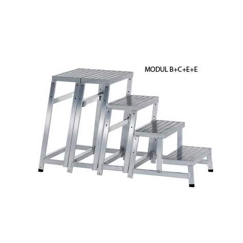 Modul-Arbeitspodeste: Anbaumodell E, Höhe 0,8 m - Bild4