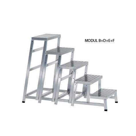 Modul-Arbeitspodeste: Anbaumodell F, Höhe 0,99 m - Bild3