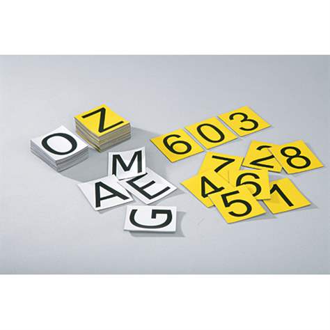 Magnetické číslice, 50 x 42 mm, bílá, sada čísel 0-9, balení 10 sad.