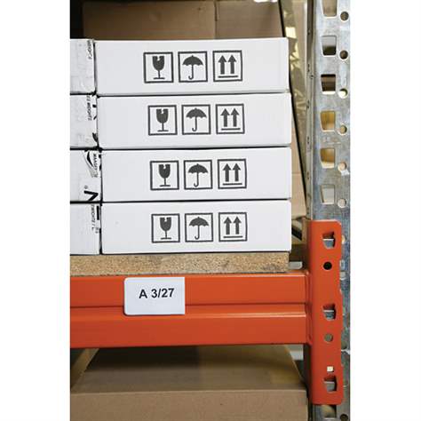 Magnetische Einstecktaschen, 45 x 82 mm, aus weißem PVC, Verpackung 50 Stk - Bild2