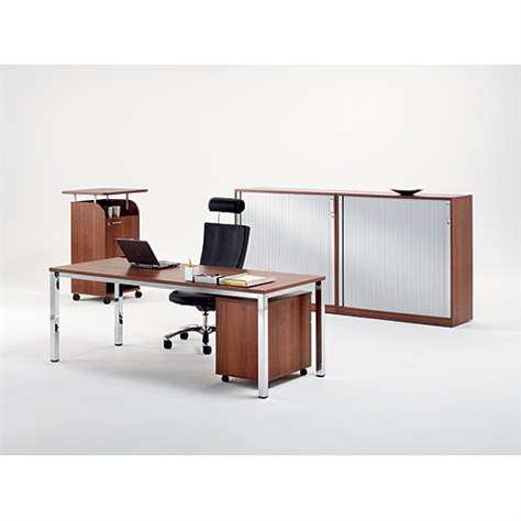 Caddy-Schrank fahrbar mit Arbeitsplatte 708 x 630 mm, Farbe Akazie, H: 1135 mm - Nowy Styl Group - Bild3