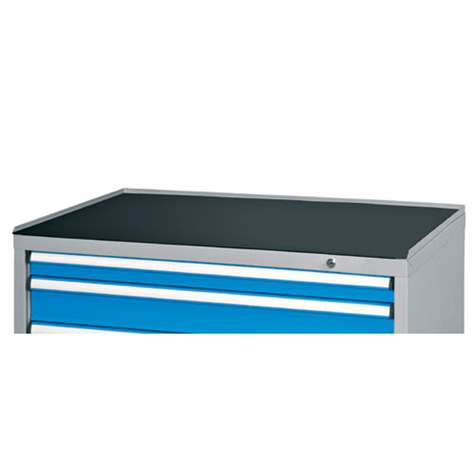 Erhöhte dreiseitige Blechkante, 20 mm hoch, mit Gummimatte 731x753 mm - Polak CZ, s.r.o.