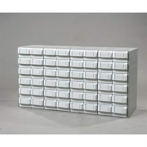 Plastový zásobník VariBox, 1000 x 533 x 355 mm, 48 zásuviek šedej farby.