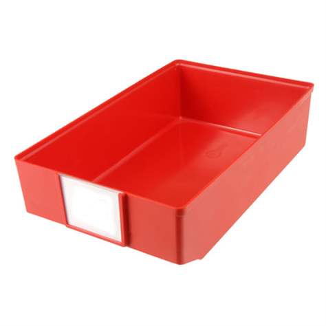 Regálová zásuvka, 182 x 83 x 300 mm, červená.