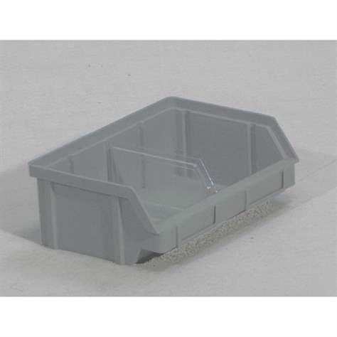 Sichtlagerkasten TechBox, 140 x 203 x 74 mm, Farbe Grau