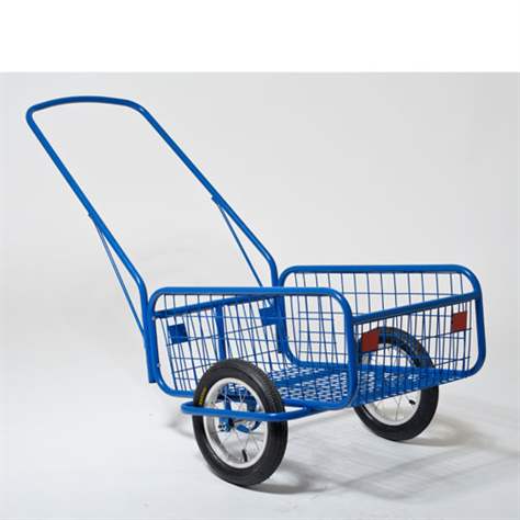 Zweirad-Handwagen aus Drahtgitter, Tragfähigkeit 120 kg, Lufträder 305 mm