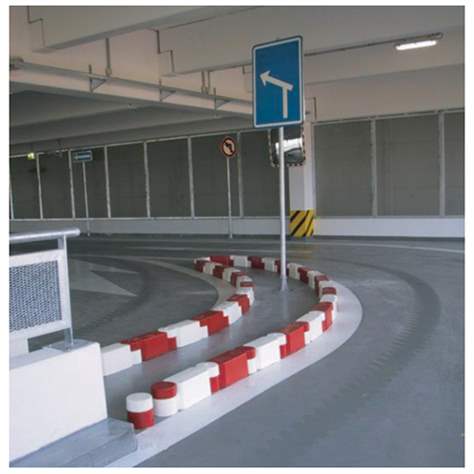 Mobile Leitborde aus recyceltem PVC, LxH: 580 x 158 mm, Farbe Rot - Bild2