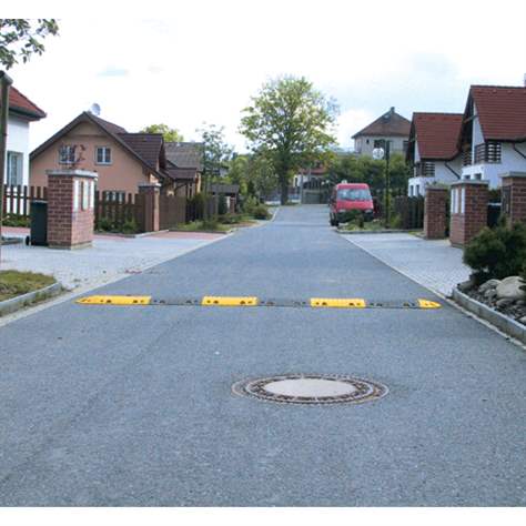 Fahrbahnschwelle für Richtgeschwindigkeit bis 10 km/h, Normelement 500 mm, Farbe Gelb - Bild3