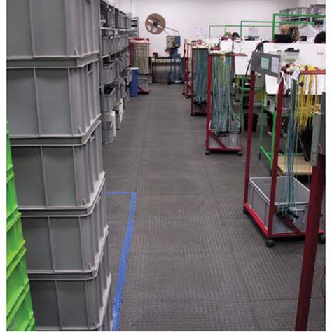 Bodenplatte aus Recycling-PVC 1200 x 800 x 12 mm, geschlossen, feine Struktur (Kugelmuster) - Bild3