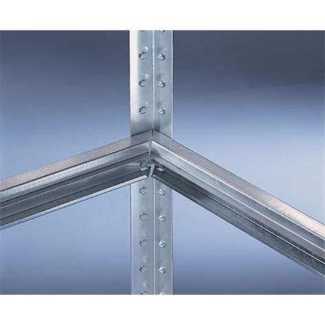 Großfachregal SPEED-RACK, Höhe 1970 mm, Blechpaneelen-Fachböden 2500x400 mm mit Tragfähigkeit 400 kg - META Skladovací technika - Bild2