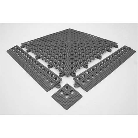 Anlaufkanten mit Ösen Flexi-Deck, Farbe grau, VE 3 Stück - COBA Europe GmbH