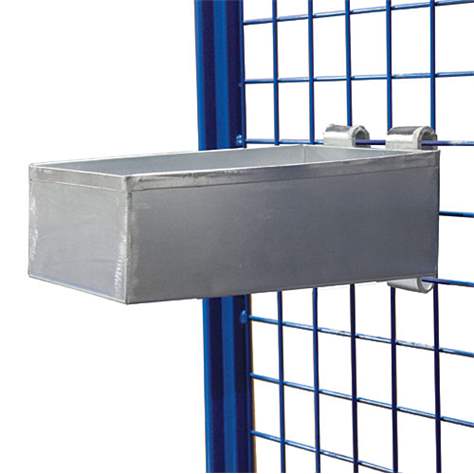 Dlouhá miska na materiál 1200 x 250 x 40 mm, nosnost 50 kg - Cordes