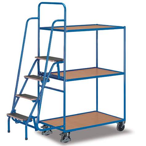 Kommissionierwagen VARIOfit mit 3 Böden 1000 x 600 mm, Höhe 1900 mm - Cordes - Bild3