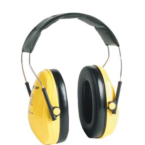 Căști antifon extern pentru urechi, absorție acustică 26 dB, culoare galbenă