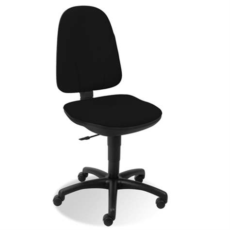 Bürodrehstuhl PEGAZ, ergonomisch, ohne Armlehnen, Fußkreuz aus Nylon, Bezugsmaterial Basic - schwarz - Nowy Styl Group