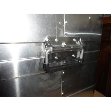 Hliníkový prepravný a skladovací kufor, profesionálny, objem 91 l - obrázok5