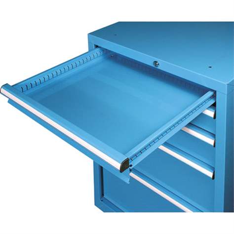 mm, Schublade, x x mit x Schubladen, T: 753 x 1215 H 731 blau - 9 RAL5012 EMPORO x Farbe Werkzeugschrank B