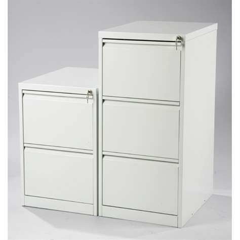 Registraturschrank für Formate DIN A4 und FOLIO, 3 Schubladen, HxBxT: 1018x475x620 mm, Farbe braun RAL8017 / beige RAL1015 - Kovona Lysa nad Labem - Bild4