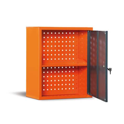 Nástěnná skříňka TECHNO Light, šířka 532 mm, barva šedá RAL7035/modrá RAL5012. - Malow - obrázek3