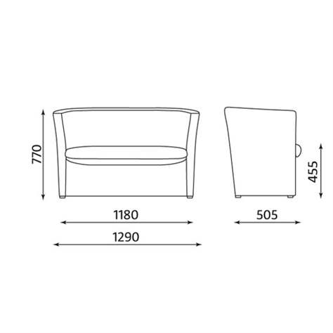 Canapea - fotoliu 2 locuri CLUB DUO, înlocuitor de piele - bej - Nowy Styl Group - imagine4