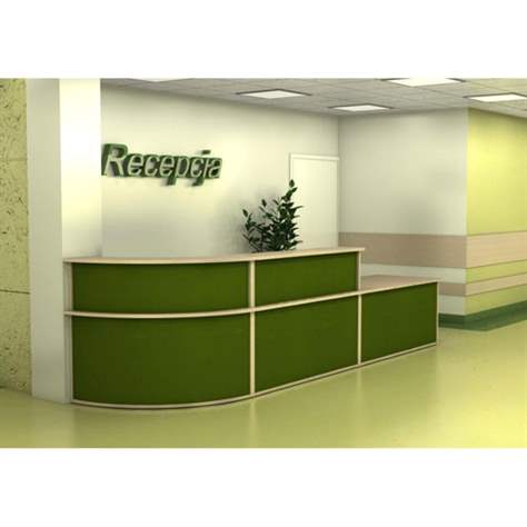 Rezeption - Modul-Ecke mit Aufbau, außen, Farbe Nuss. - Nowy Styl Group - Bild4