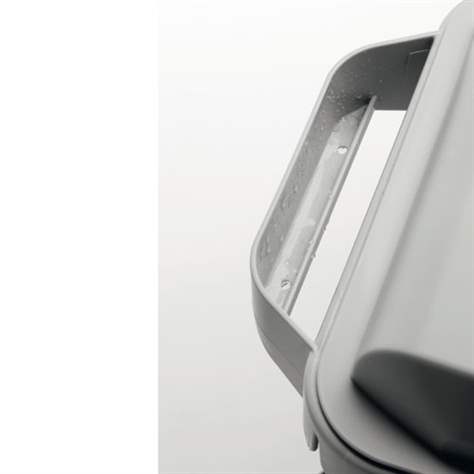 Abfallbehälter DURABIN, Volumen 60 l, Behälter grau, Deckelfarbe braun - Bild3