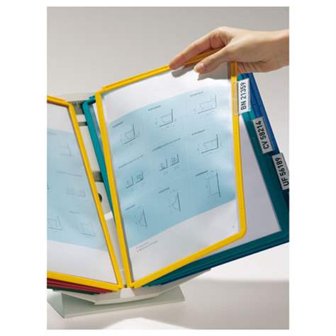 Nástěnný a stolní držák DURABLE s 10 závěsnými různobarevnými kapsami A4 - DURABLE Hunke & Jochheim GmbH - obrázek4