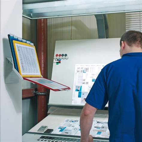 Nástěnný a stolní držák DURABLE s 10 závěsnými různobarevnými kapsami A4 - DURABLE Hunke & Jochheim GmbH - obrázek7