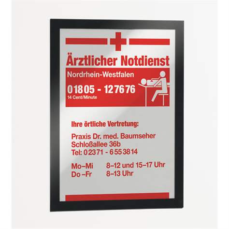 Rámčeky A5 samolepiaci, magnetické, farba čierna, balenie 10 ks. - DURABLE Hunke & Jochheim GmbH