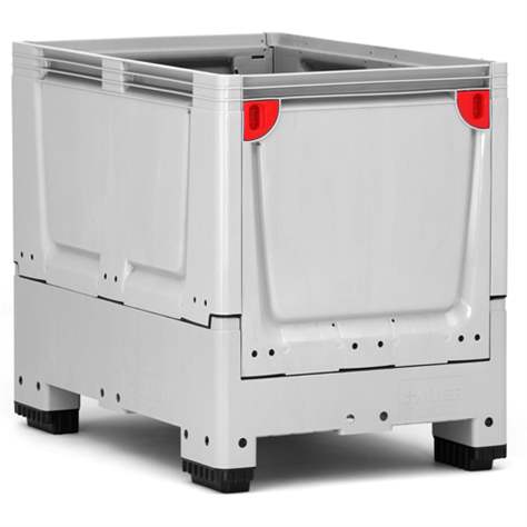 BigBox klappbar aus Polyethylen, Vollwand, 1200 x 800 x 1000 mm, mit Füßen - Bild2