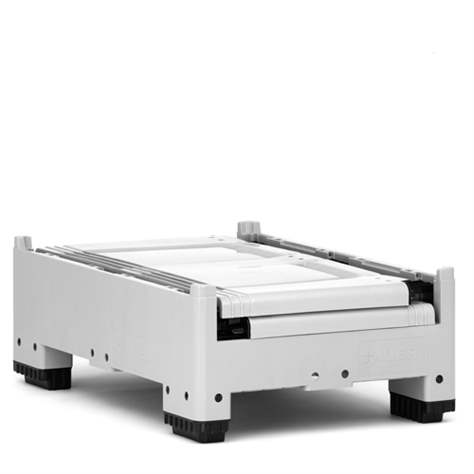 BigBox klappbar aus Polyethylen, Vollwand, 1200 x 800 x 1000 mm, mit Füßen - Bild4