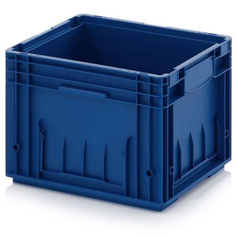 RL-KLT-4280 Behälter mit Wasserablauflöchern, 400 x 300 x 280 mm, blau RAL 5005.