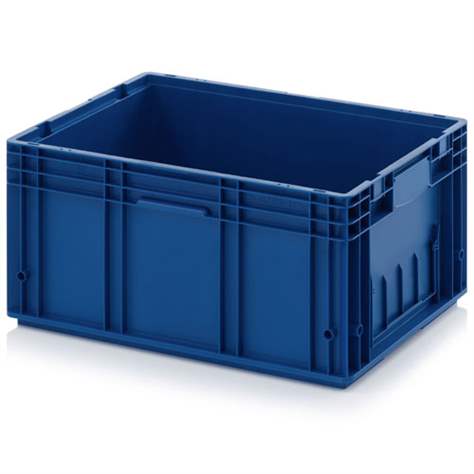 RL-KLT-6280 Behälter mit Wasserablauflöchern, 600 x 400 x 280 mm, Blau RAL 5005. - Bild2