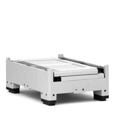 BigBox klappbar aus Polyethylen, mit Lüftungsschlitzen, 1200 x 800 x 1000 mm, mit Füßen - Bild4