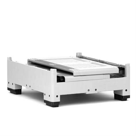 BigBox klappbar aus Polyethylen, mit Lüftungsschlitzen, 1200 x 1000 x 1000 mm, mit Füßen - Bild4