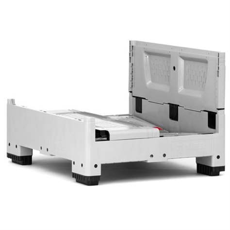 BigBox klappbar aus Polyethylen, mit Lüftungsschlitzen, 1200 x 1000 x 790 mm, mit Füßen - Bild3