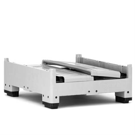 BigBox klappbar aus Polyethylen, mit Lüftungsschlitzen, 1200 x 1000 x 790 mm, mit Füßen - Bild4