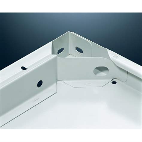 Přídavná police CLIP 1000 x 400 mm, pozinkovaná, nosnost 330 kg, se 4 háčky - META Skladovací technika - obrázek2